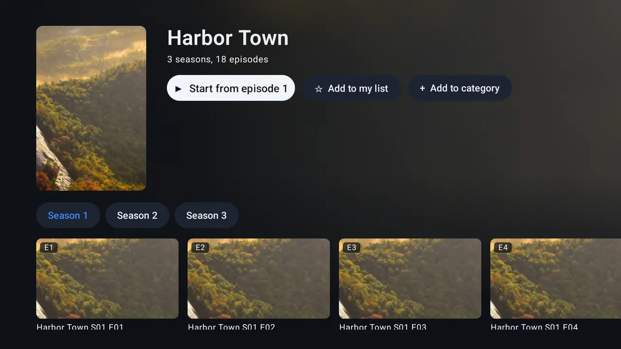 Series with seasons